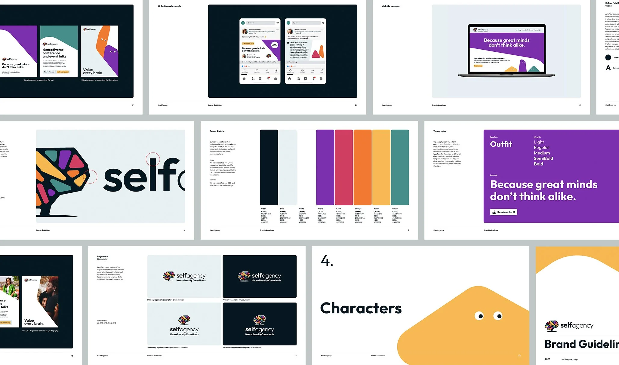 Self Agency Brand Guidelines Montage
